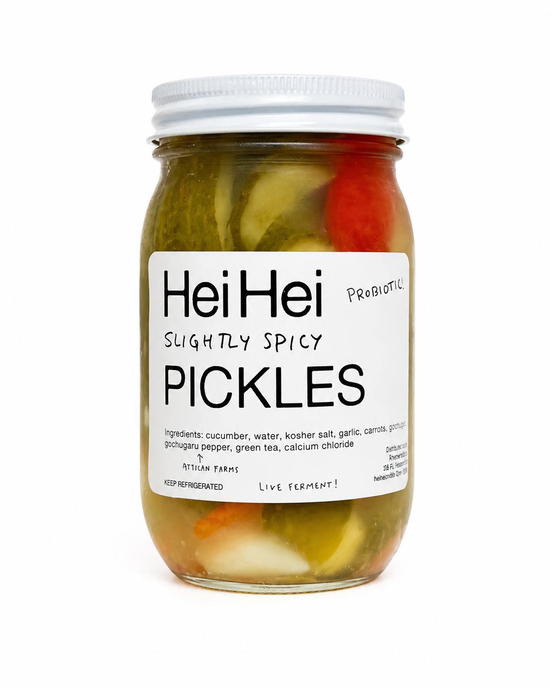 Slightly Spicy Pickles